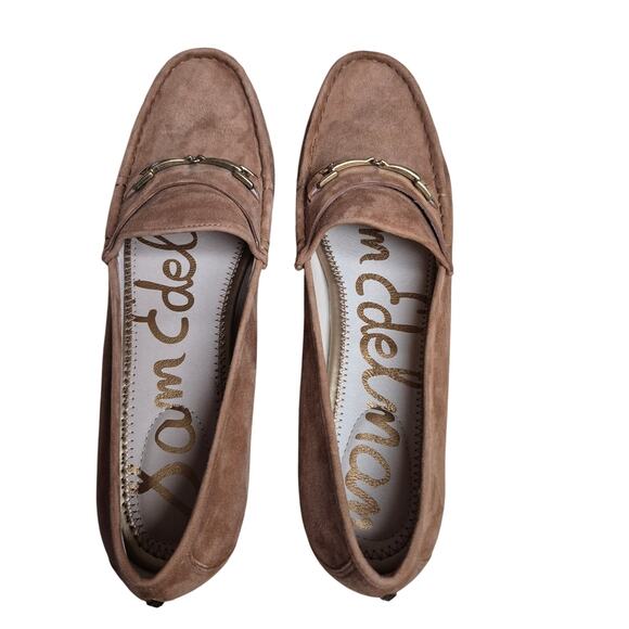 Sam Edelman Cyprus Brown Suede Leather Loraine Horse Bit Loafers Shoes 11 M NEW - Picture 3 of 6